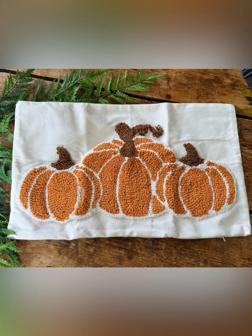 Autumn Pumpkin Pillow Cover - Orange & Brown